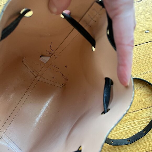 Mansur Gavriel Mini Bucket Bag Black/Ballerina - Picture 11 of 14